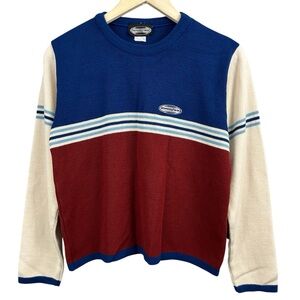 Atmosphere Vintage Colourblock Boxy Crop Knit Sweater Size Medium